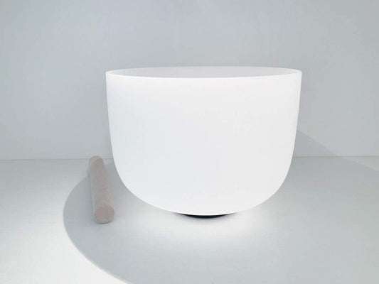 10" Off White Crystal Singing Bowl