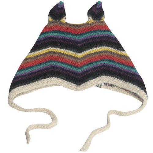 Handwoven Alpaca Baby Hat-Bunny Ear Baby Hat-Fair Trade Bolivia