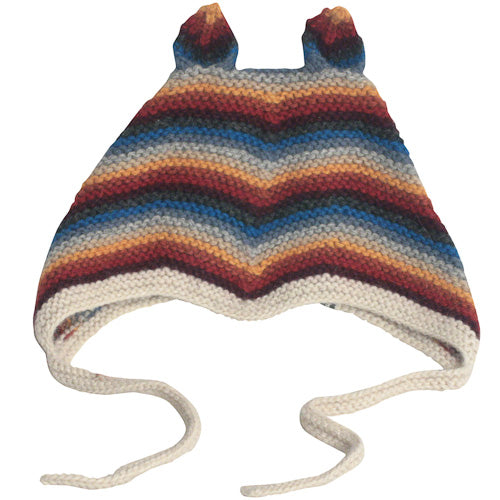 Handwoven Alpaca Baby Hat-Bunny Ear Baby Hat-Fair Trade Bolivia