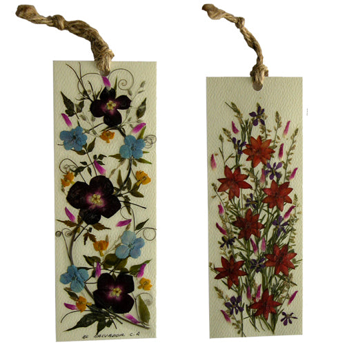 Handmade Floral Book Mark-Single or Double Sided-Fair Trade-El Salvador