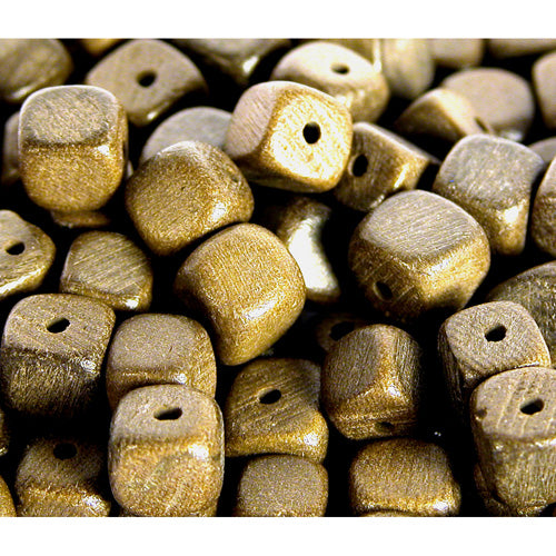 Cubed Tagua Beads- 7mm Beads w/ 1.5mm Center Drilled Hole-10 Color Choices- Vegetable Ivory