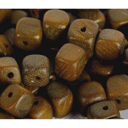 Cubed Tagua Beads- 7mm Beads w/ 1.5mm Center Drilled Hole-10 Color Choices- Vegetable Ivory