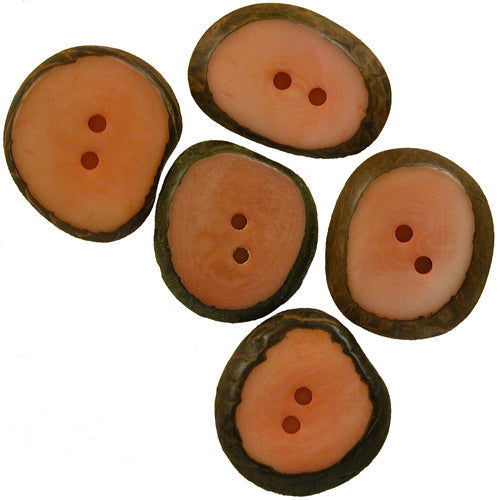 Large Hand-Dyed Tagua Nut Buttons-Lots of 5-10-15-20 - Vegetable Ivory