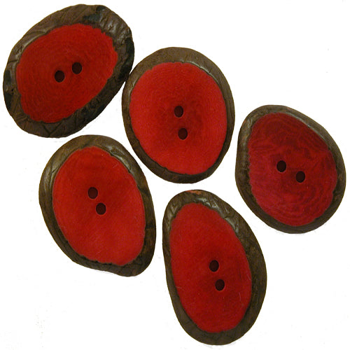 Mixed Colors-Large Hand-dyed Tagua Nut Buttons-Vegetable Ivory-Fair Trade- Ecuador