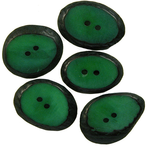 Large Hand-Dyed Tagua Nut Buttons-Lots of 5-10-15-20 - Vegetable Ivory