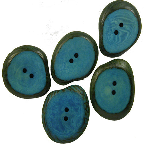 Large Hand-Dyed Tagua Nut Buttons-Lots of 5-10-15-20 - Vegetable Ivory