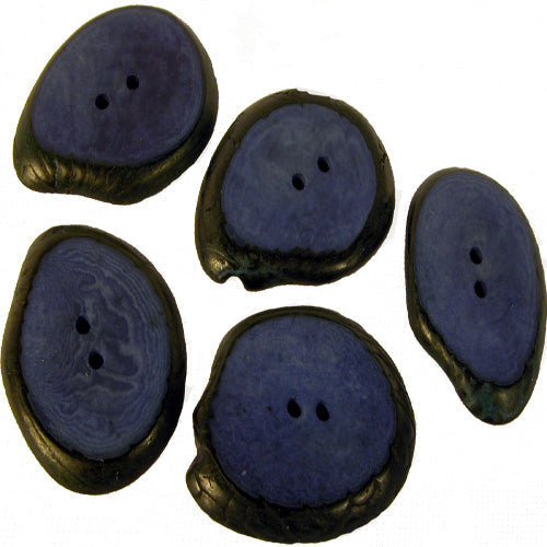 Large Hand-Dyed Tagua Nut Buttons-Lots of 5-10-15-20 - Vegetable Ivory