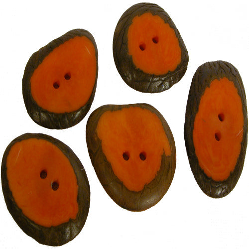 Large Hand-Dyed Tagua Nut Buttons-Lots of 5-10-15-20 - Vegetable Ivory