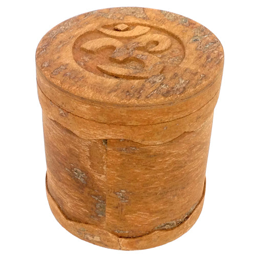 Small Cinnamon Box w/ Om Symbol -Fair Trade- Vietnam