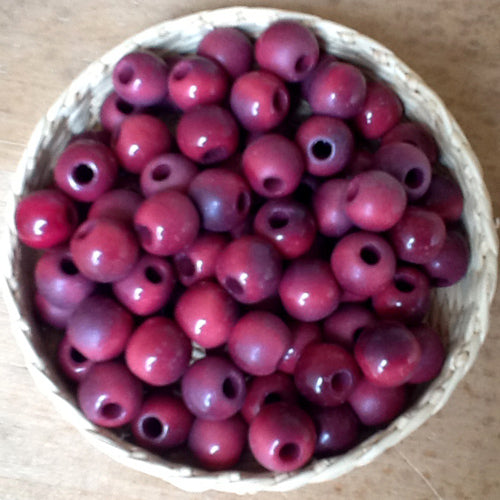 7mm Round Tagua Nut Beads-Center Drilled-1.5mm hole- 14 Colors-Fair Trade Beads