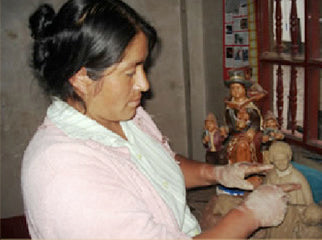 Shipibo Ceramic Bell Ornament- Fair Trade-Peru