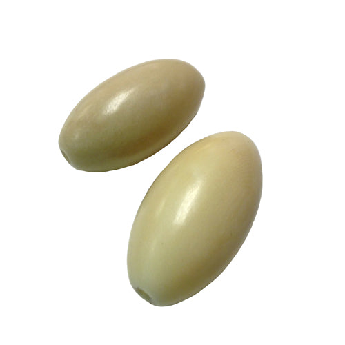 30mm Tagua Nut Barrel Beads- 10 Colors-2.3mm Pre-drilled Center Hole-Fair Trade- Ecuador