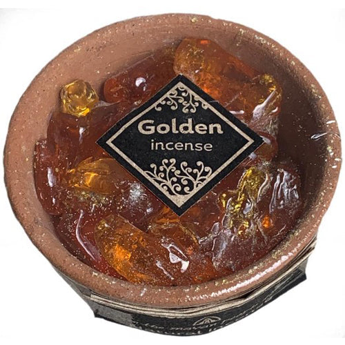 Hand-Crafted-Natural Incense in a Terracotta Pot- Copal/ Myrrh/ White/ Golden -Fair Trade-Guatemala