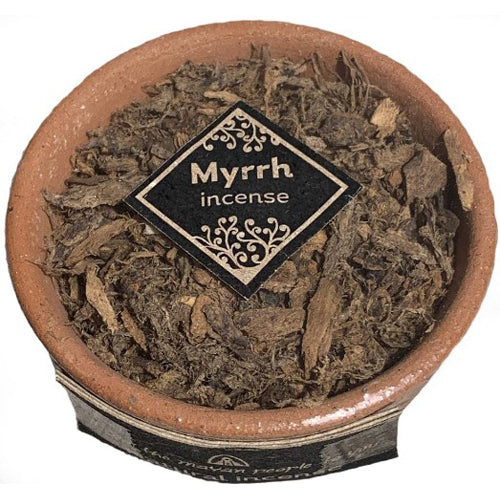 Hand-Crafted-Natural Incense in a Terracotta Pot- Copal/ Myrrh/ White/ Golden -Fair Trade-Guatemala