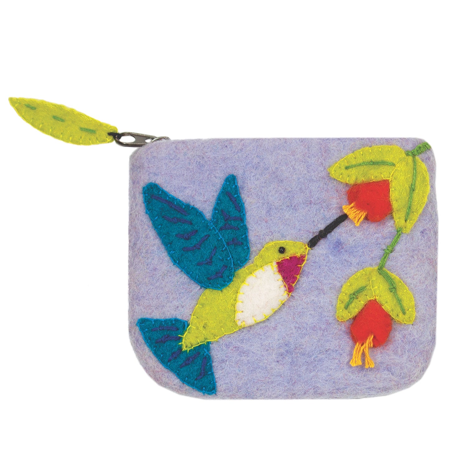 Felt Coin Purse - Hummingbird - Wild Woolies