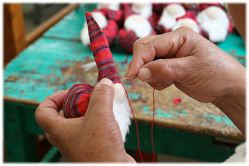 Handwoven Cat Ornament- Guatemala