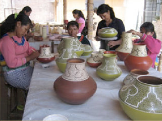 Shipibo Ceramic Bell Ornament- Fair Trade-Peru