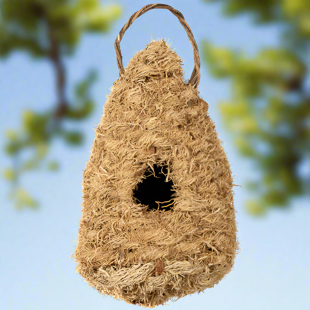 Hand Woven Vetiver Bird House- Fair Trade- Haiti