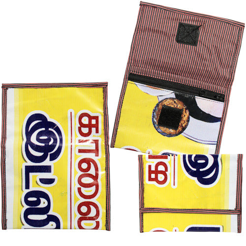 Recycled Plastic Advertising Billboard Coin Purses -Fair Trade-India