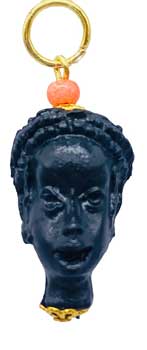 African Head Man Amulet- Pendant (plastic)