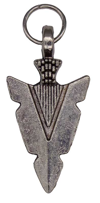 Arrowhead Amulet 1 1/4"-Silver