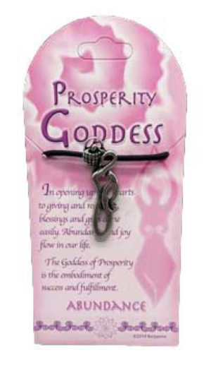 Goddess of Prosperity Amulet - Silver Pendant