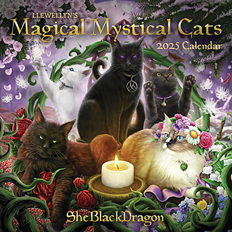 2025 Magical Mystical Cats Calendar by Llewellyn