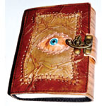 All Knowing Eye- Genuine Leather book w/ Metal Latch - 5" x 7"