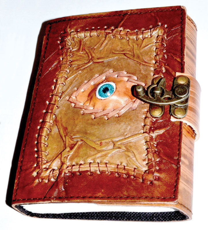 All Knowing Eye- Genuine Leather book w/ Metal Latch - 5" x 7"