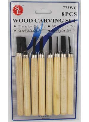 Wood and Candle Carving Set