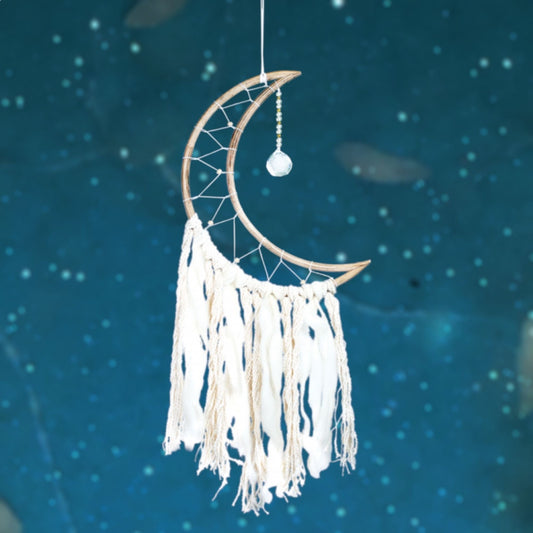 Small Moon Dream Catcher - DZI (Meditation)