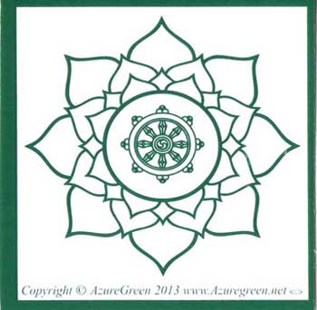 Buddhist Wheel Bumper Sticker-Notebook Sticker