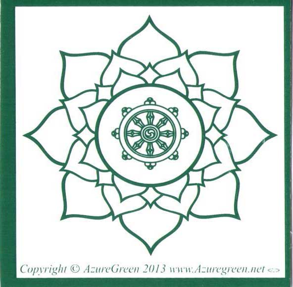 Buddhist Wheel Bumper Sticker-Notebook Sticker