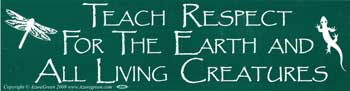 Bumper Sticker- Teach Respect For The Earth