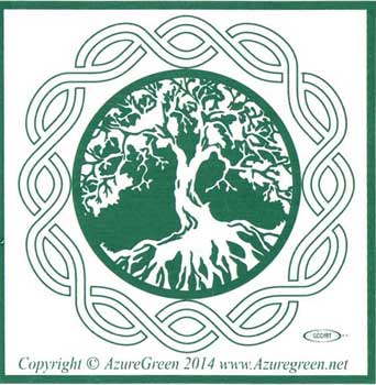 Tree Of Life Bumper Sticker 3" X 3"