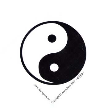 Yin Yang Bumper Sticker- Small