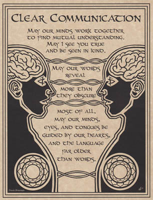 Prayer For Clear Communication Poster 8.5" x 11"