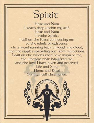 The Spirit Evocation Parchment Print- 8.5" x 11"