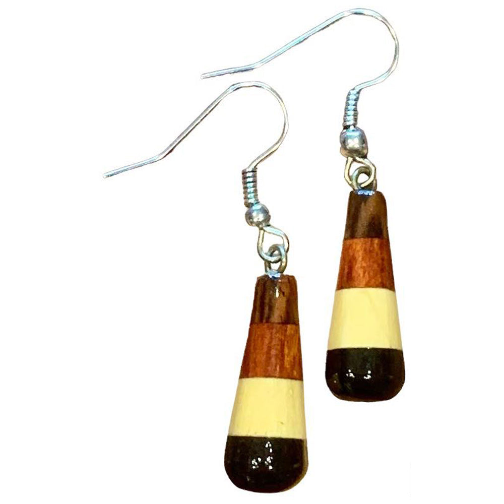 Reclaimed Wood Earrings-Hand-Made- Fair Trade-Bolivia