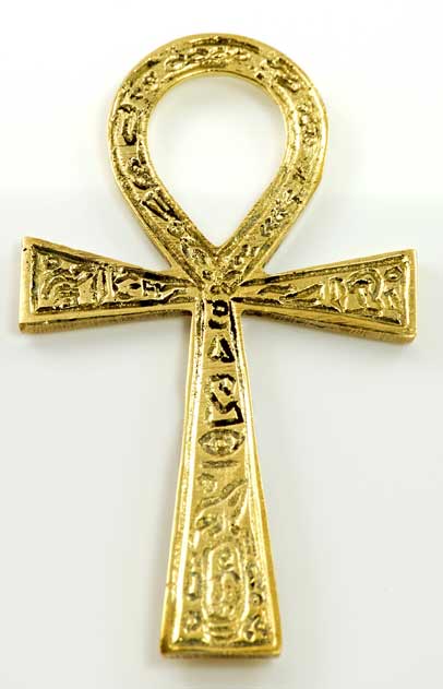 Solid Brass Ankh- Ancient Egyptian Symbol Of Eternal Life 3.5" x 6.5"