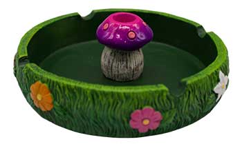 5" Mushroom Ashtray- Cone Incense Holder