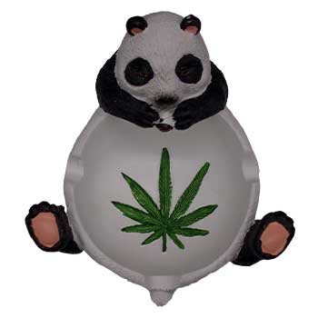 3" Panda Pot Leaf Ashtray