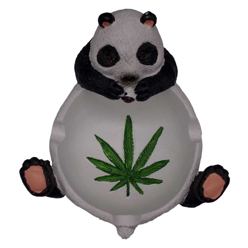 3" Panda Pot Leaf Ashtray