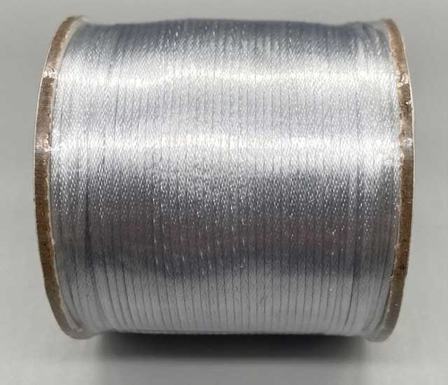 2mm Silver Rattail Cord 144 Yd