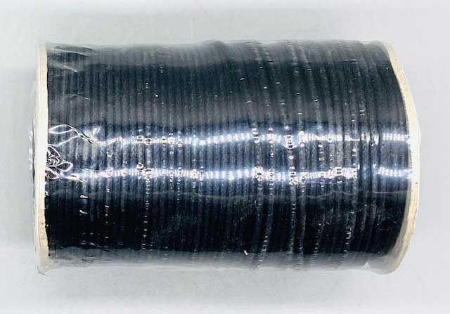 2mm Black Waxed Cotton Cord- 100 Meters Roll