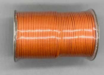 2mm Orange Waxed Cotton Cord- Jewelry Making-Arts & Crafts-100 Yds