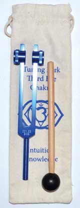 8 1/2" Third Eye Chakra (Dark Blue) Tuning Fork