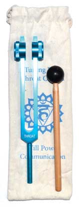 8 1/2" Throat Chakra (light blue) tuning fork