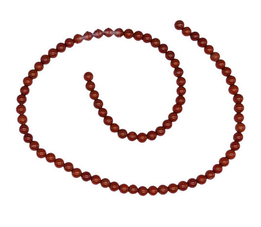 4mm Red Jasper Beads