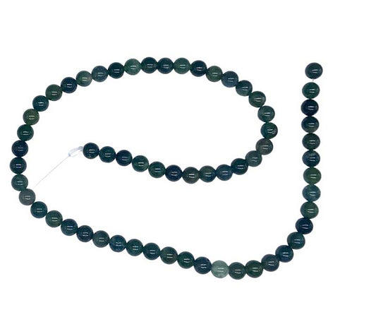 6mm Moss Agate Beads